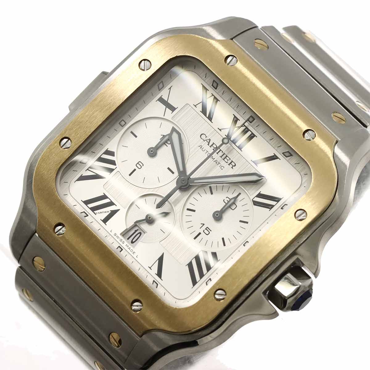 Santos de Cartier XL Chronograph W2SA0008 750 Yellow Gold