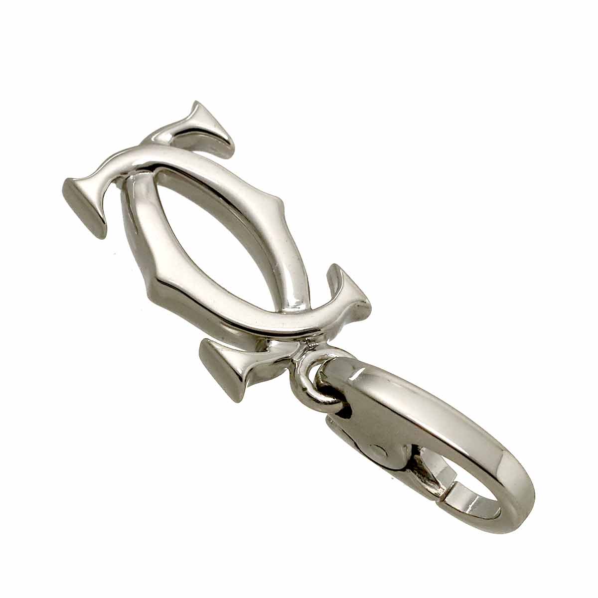 2C Pendant Top Charm 18K White Gold 750