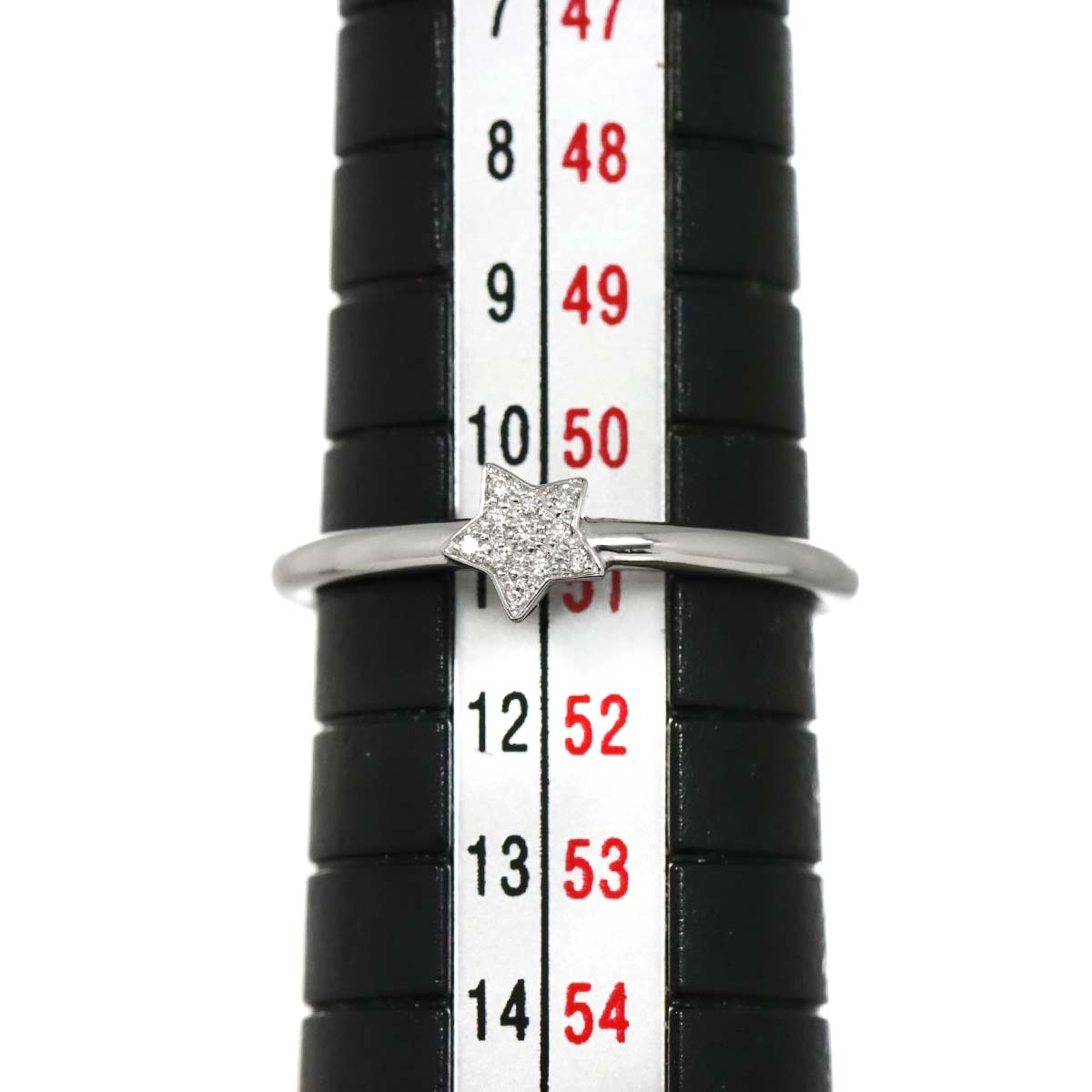 Diamond Ring 18K WG Size51 5.5-5.75(US)