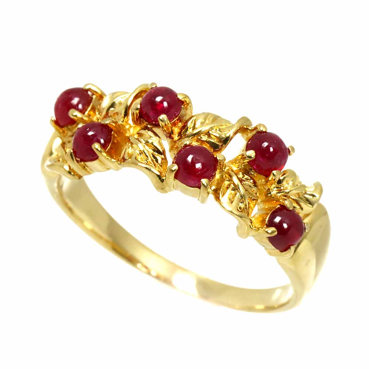 Ruby Ring 18K YG 750 size7.25(US)
