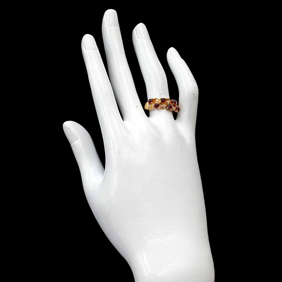 Ruby Ring 18K YG 750 size7.25(US)