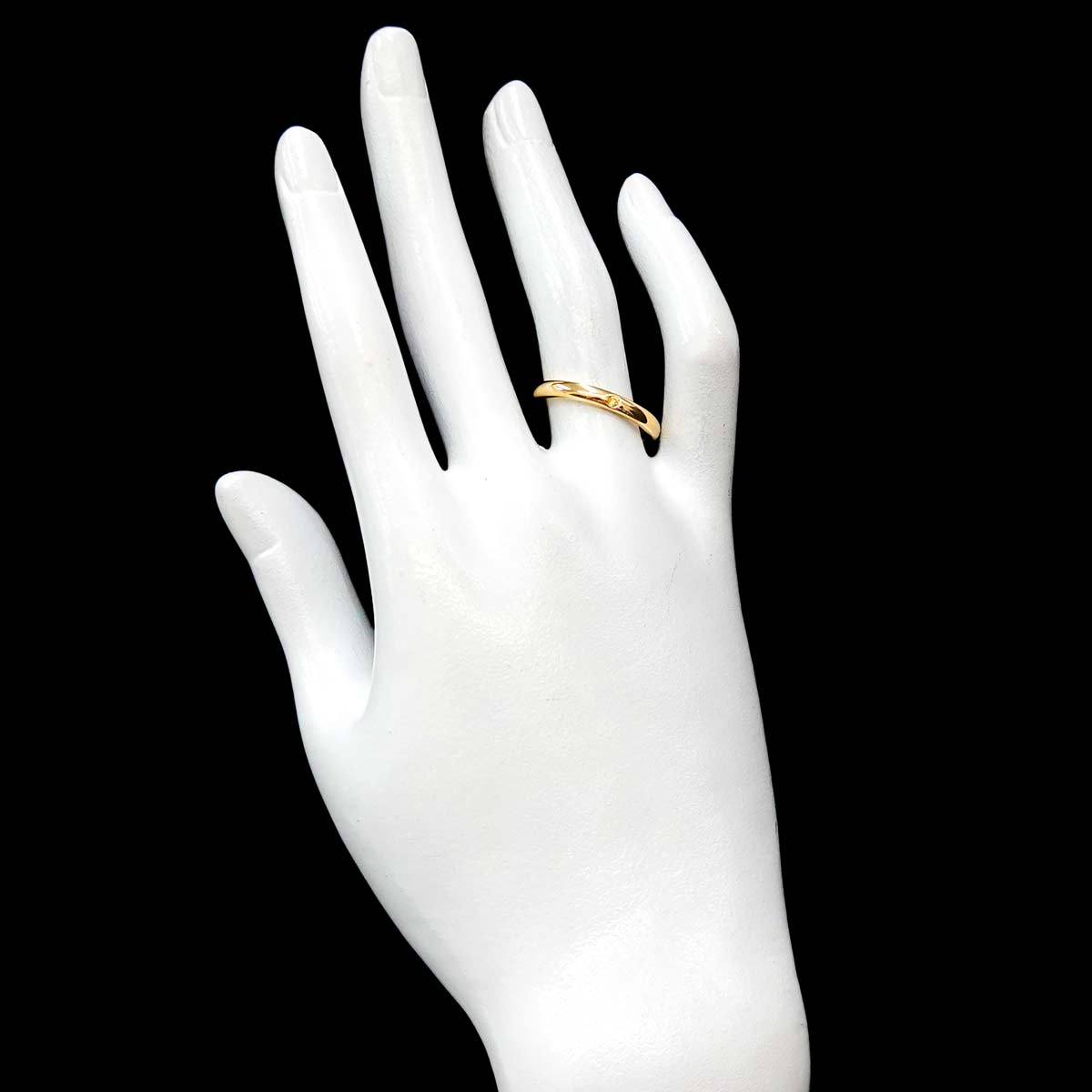 Stacking Diamond 1P Ring 18K Yellow Gold 750 Size7.25-7.5(US)