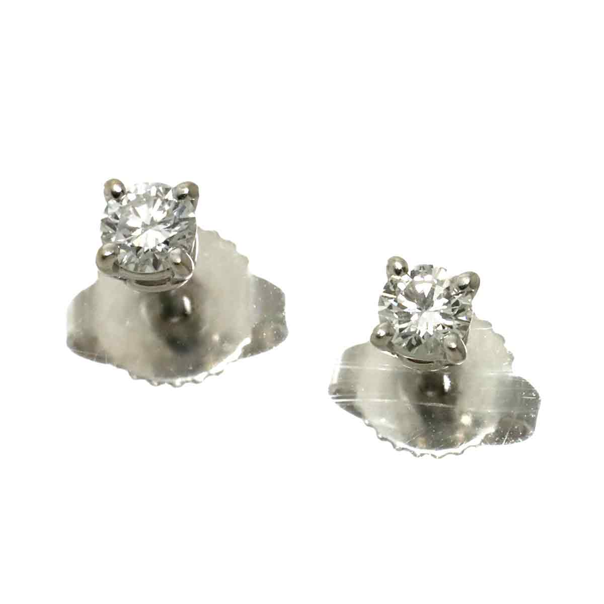 Diamond Earrings Pierced Pt
