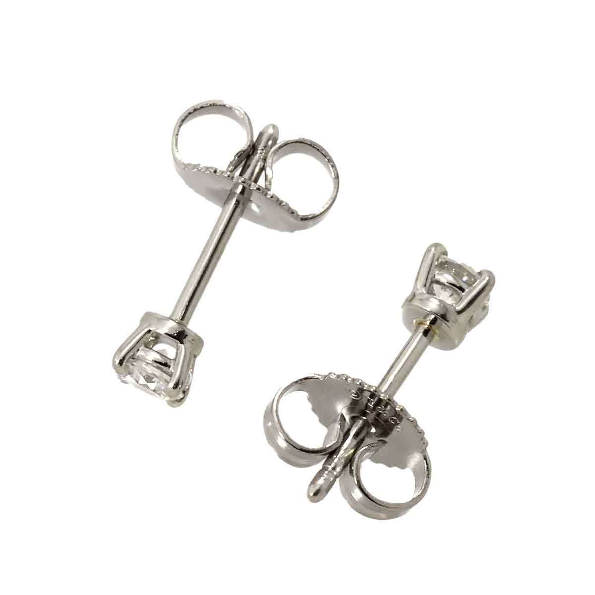 Diamond Earrings Pierced Pt