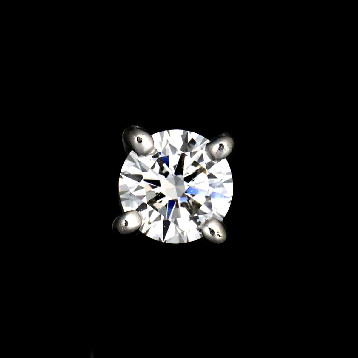 Diamond Earrings Pierced Pt