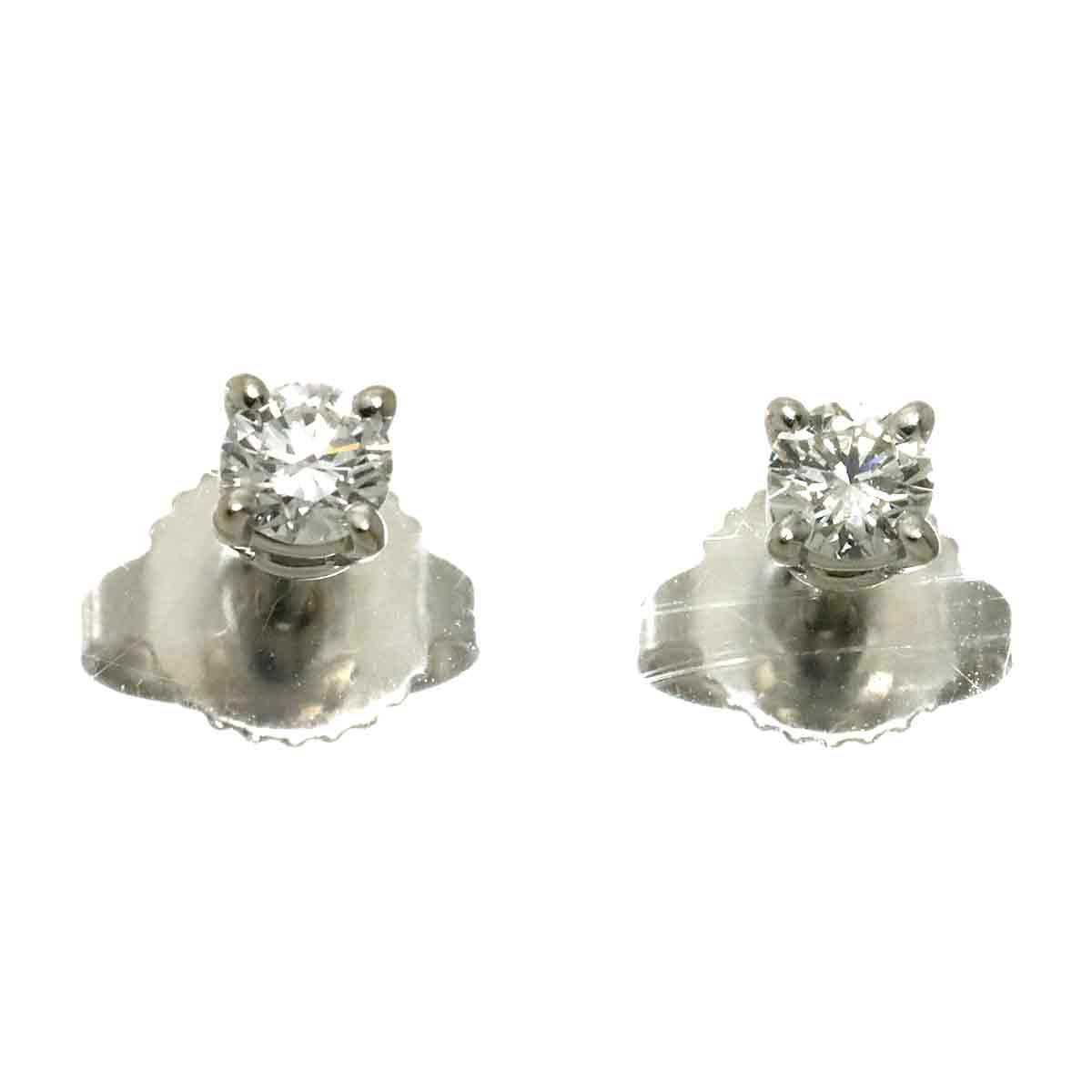 Diamond Earrings Pierced Pt