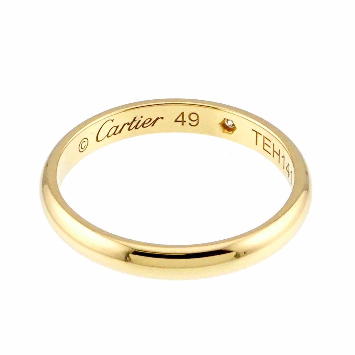 1895 Classic Diamond 1P Ring 18K YG 750 Size49 4.75-5(US)