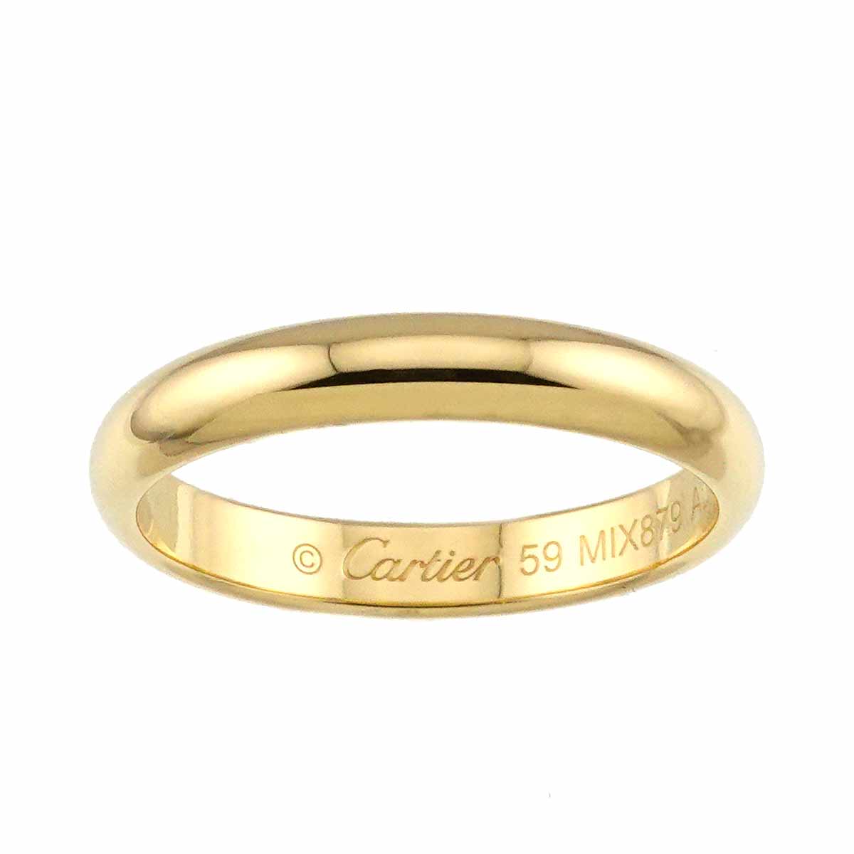 Classic Ring 18K Yellow Gold 750 size59 8.75(US)