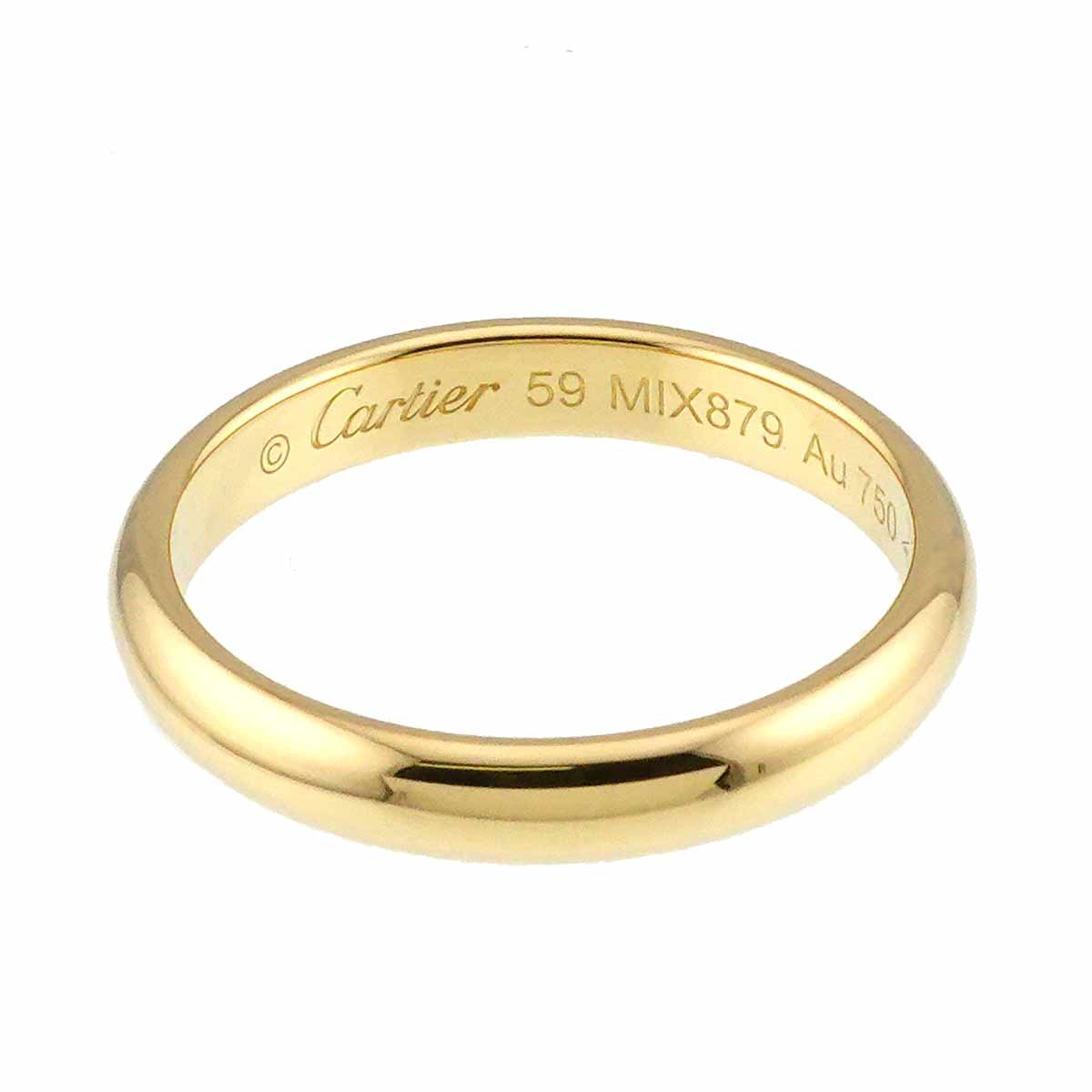 Classic Ring 18K Yellow Gold 750 size59 8.75(US)