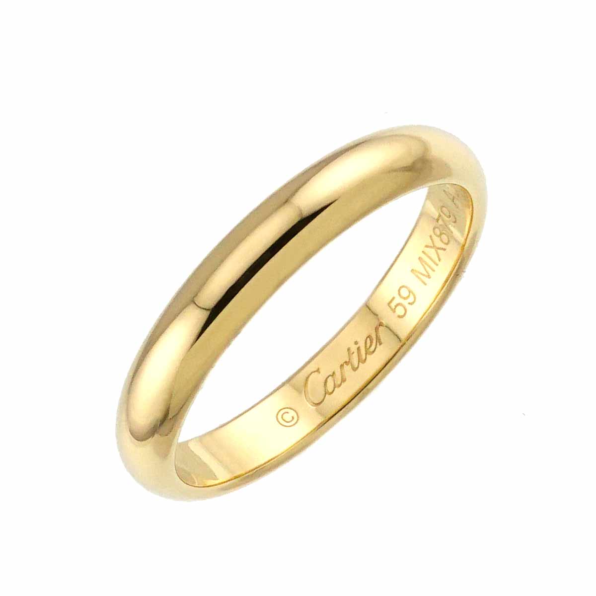 Classic Ring 18K Yellow Gold 750 size59 8.75(US)