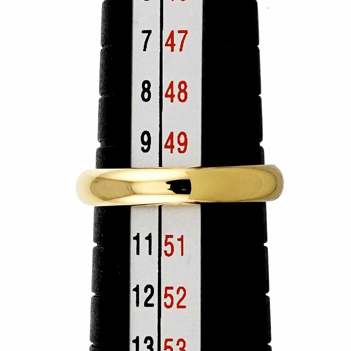 Classic Band Ring 18K Yellow Gold 750 size50 5.25(US)