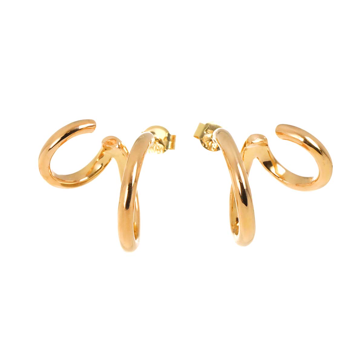 Earrings Pierced K18 PG 750