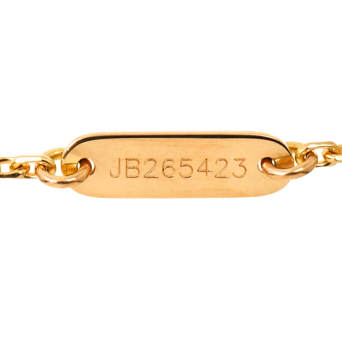 Vintage Alhambra MOP Diamond Necklace 18K PG 750