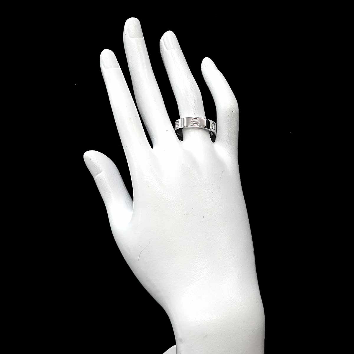 Love Ring Diamond 3P 18K White Gold 750 size59 8.25-8.75(US)