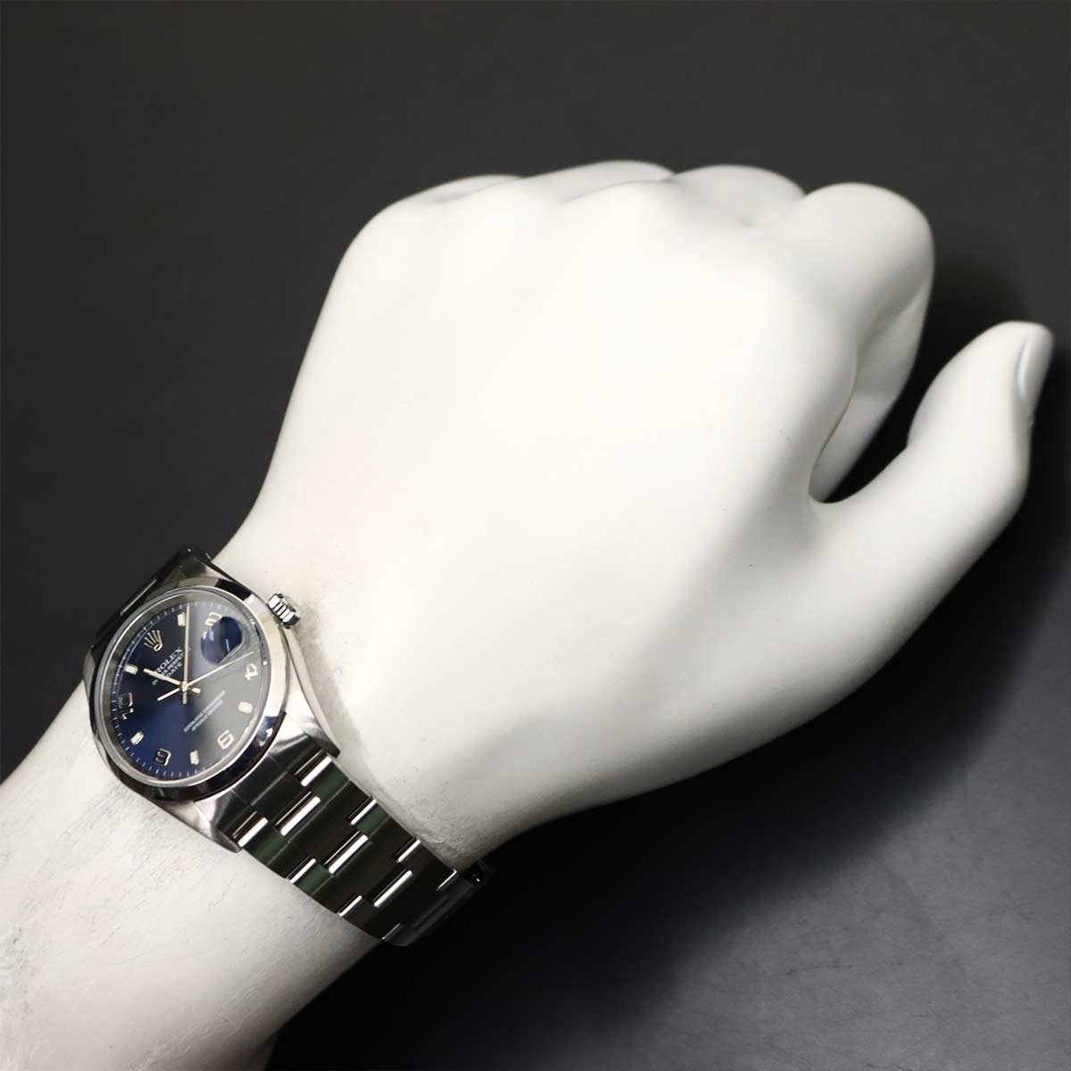 Oyster Perpetual Date 15200 Serial P Automatic Blue Mens Watch