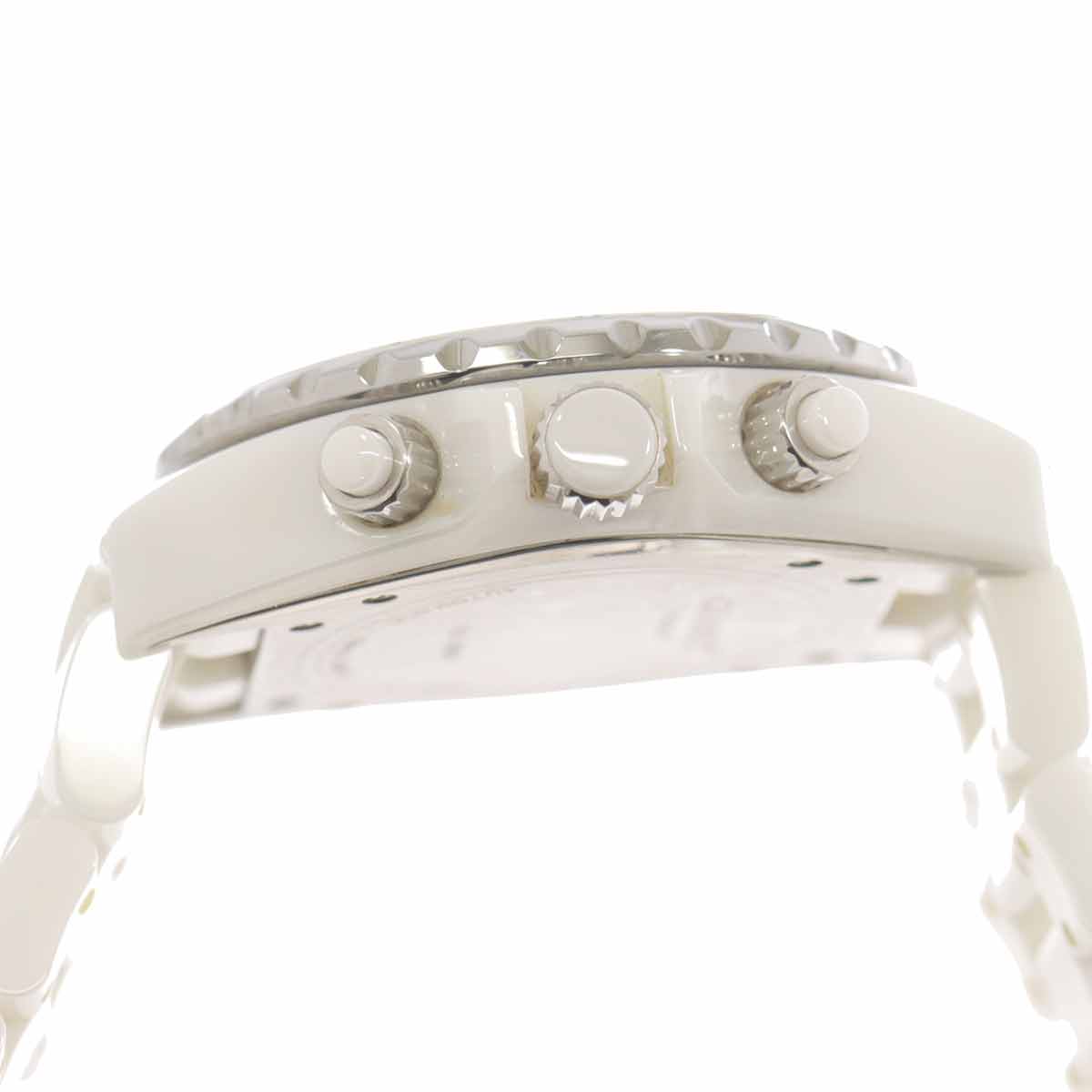 J12 41mm H1007 Chronograph Automatic White Dial Mens Watch