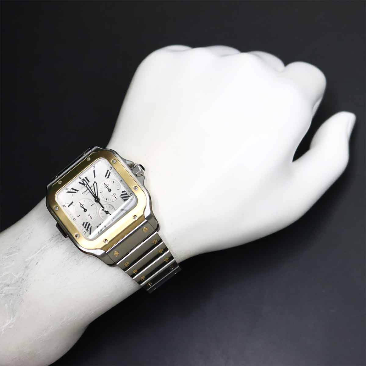 Santos de Cartier XL Chronograph W2SA0008 750 Yellow Gold