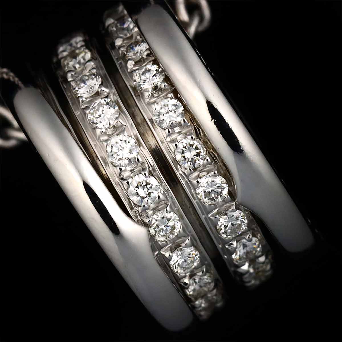 B-ZERO1 Diamond Necklace 18K WG White Gold 750
