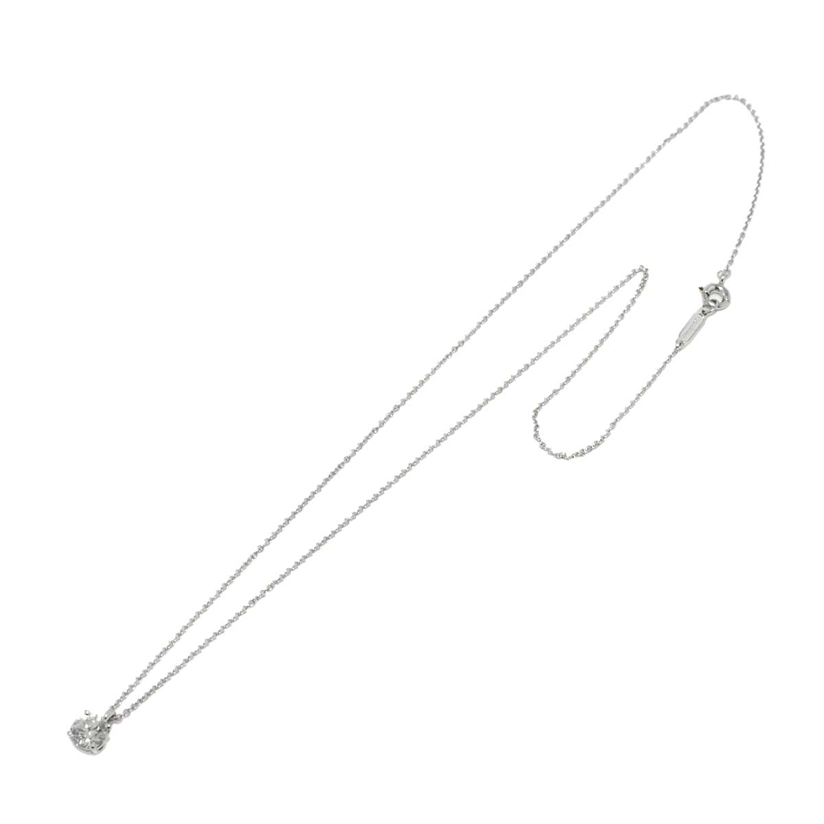 Solitaire Diamond Necklace Platinum