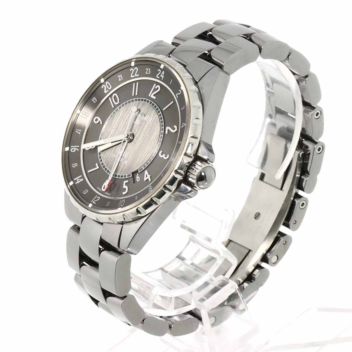 J12 Chromatic GMT 41mm H3099 Automatic Grey Dial Mens Watch