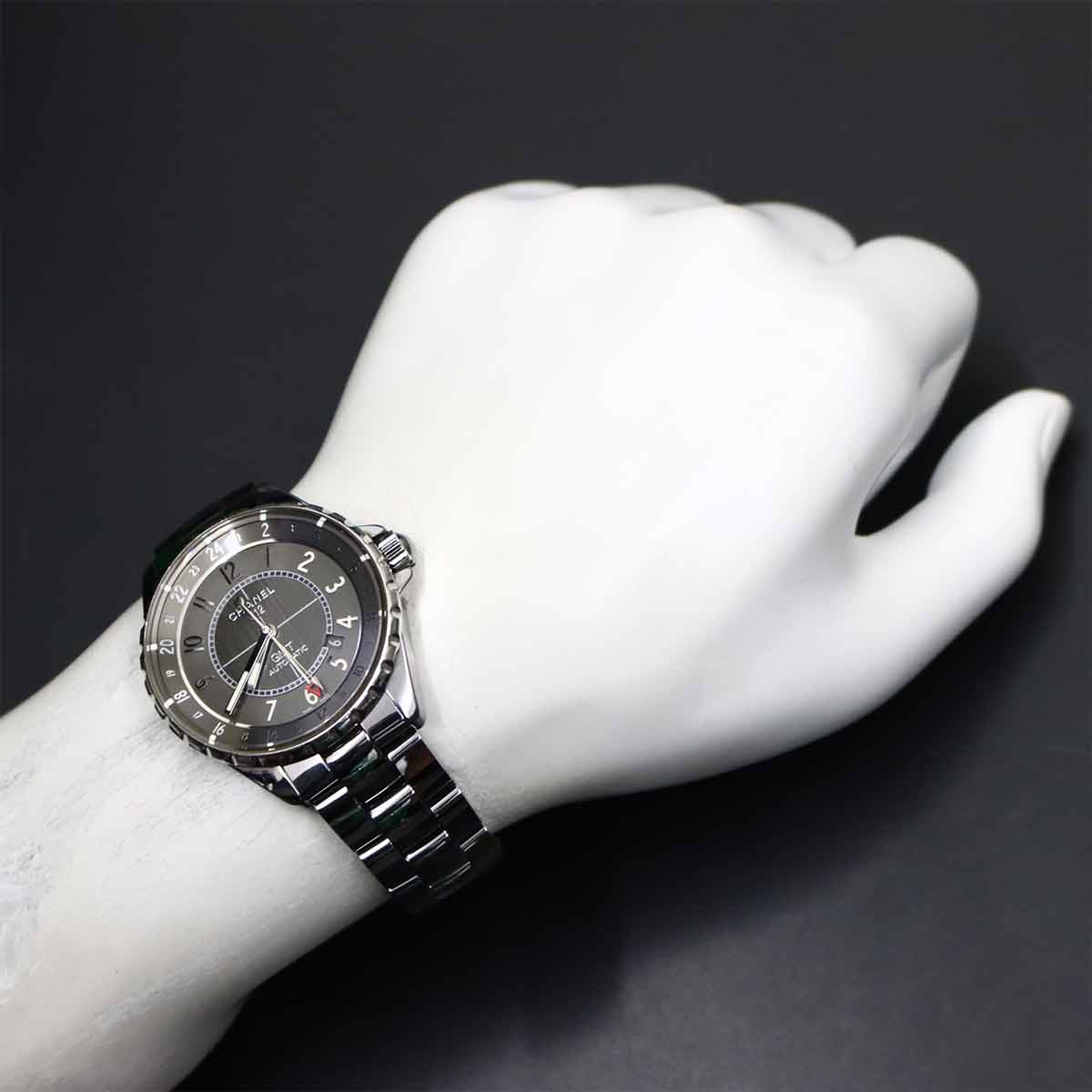 J12 Chromatic GMT 41mm H3099 Automatic Grey Dial Mens Watch