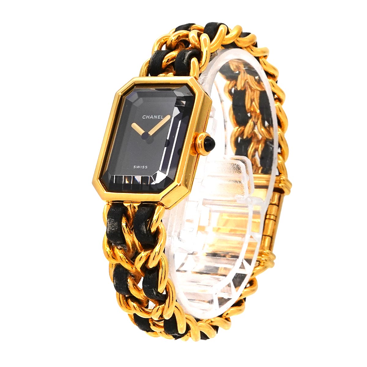 Premiere Size M H0001 Vintage Quartz Black Dial Ladies Watch