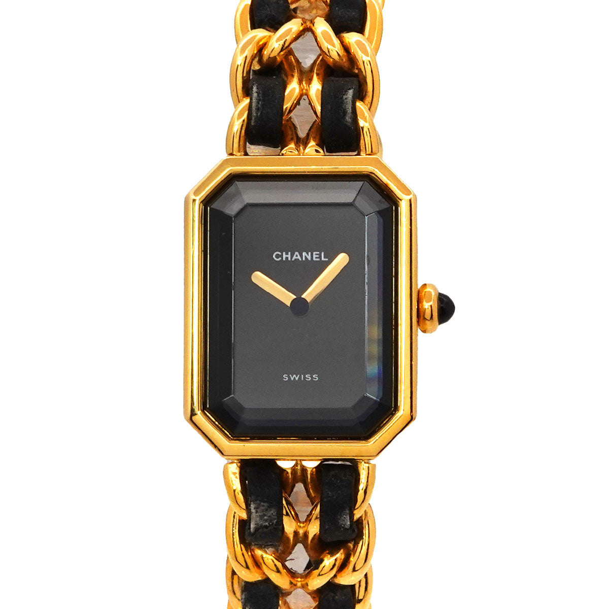 Premiere Size M H0001 Vintage Quartz Black Dial Ladies Watch