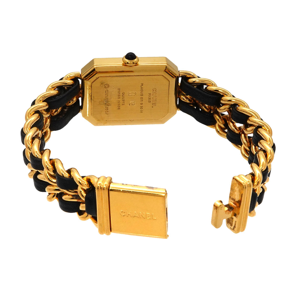 Premiere Size M H0001 Vintage Quartz Black Dial Ladies Watch