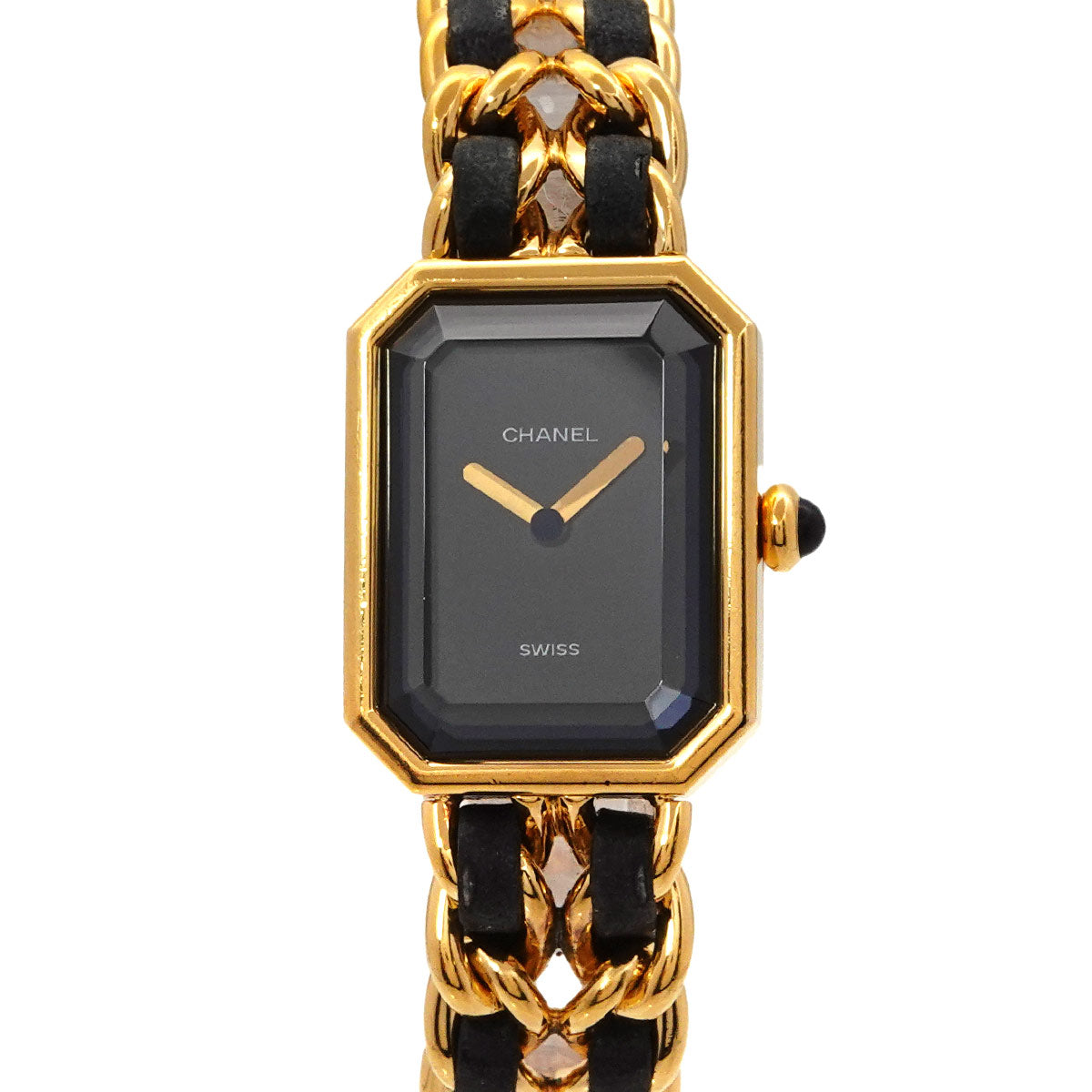 Premiere Size M H0001 Vintage Quartz Black Dial Ladies Watch