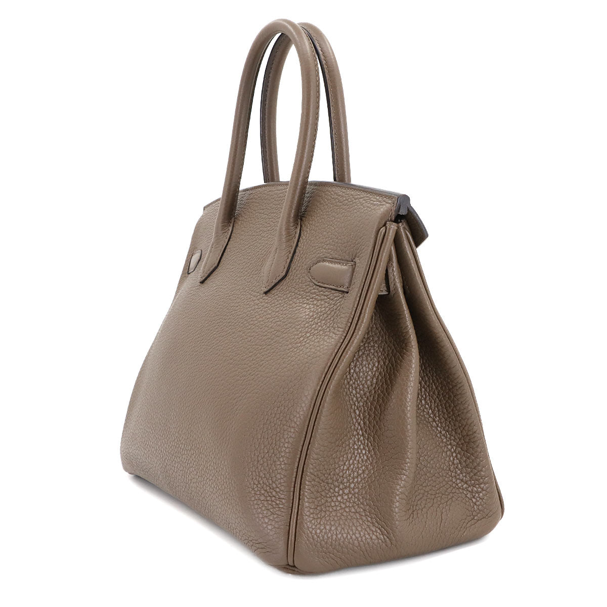 Birkin 30 Hand Bag Veau Togo Toupe Gris Asphalte Brown Purse