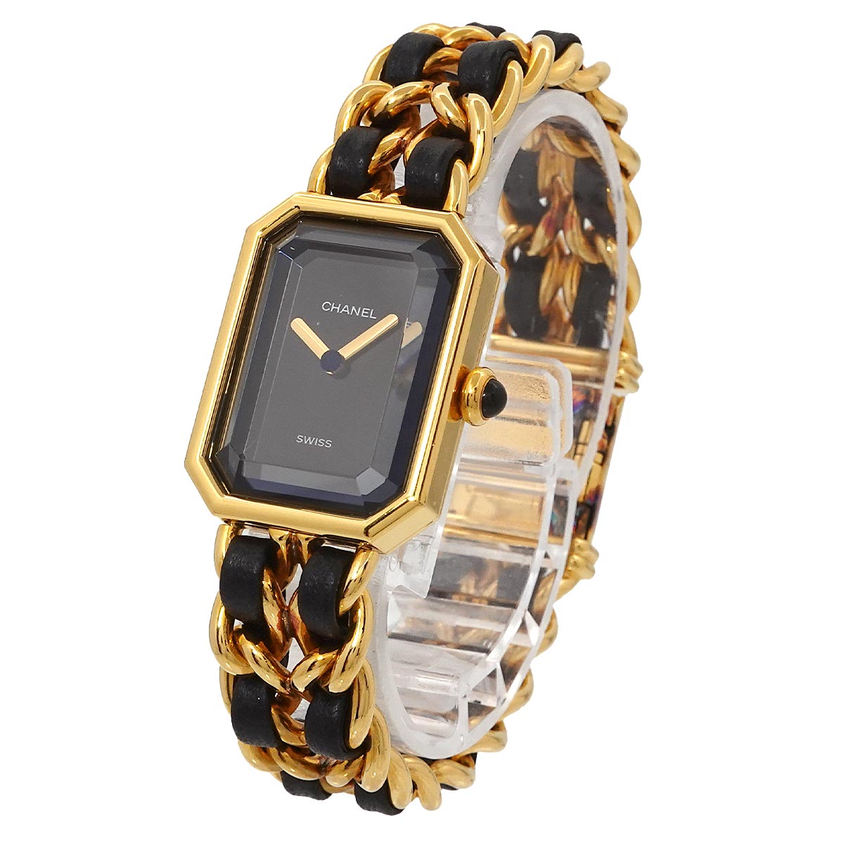 Premiere Size M H0001 Vintage Quartz Black Dial Ladies Watch