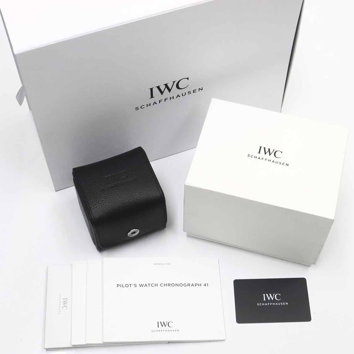 Pilot Watch Chronograph IW388108 Automatic Black Dial Mens