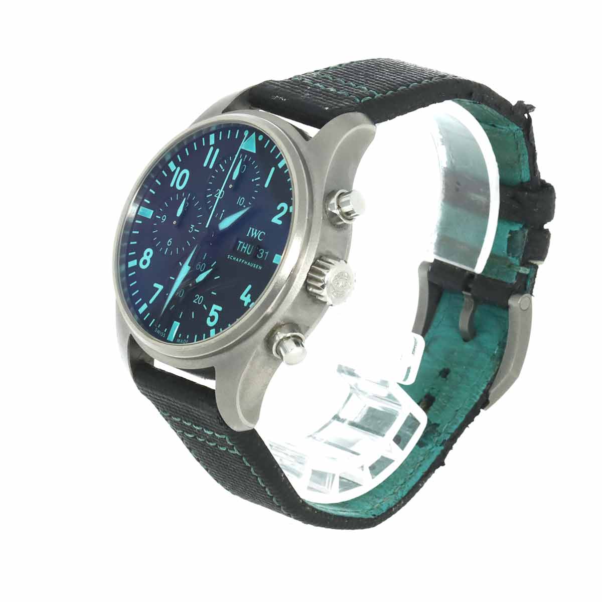 Pilot Watch Chronograph IW388108 Automatic Black Dial Mens