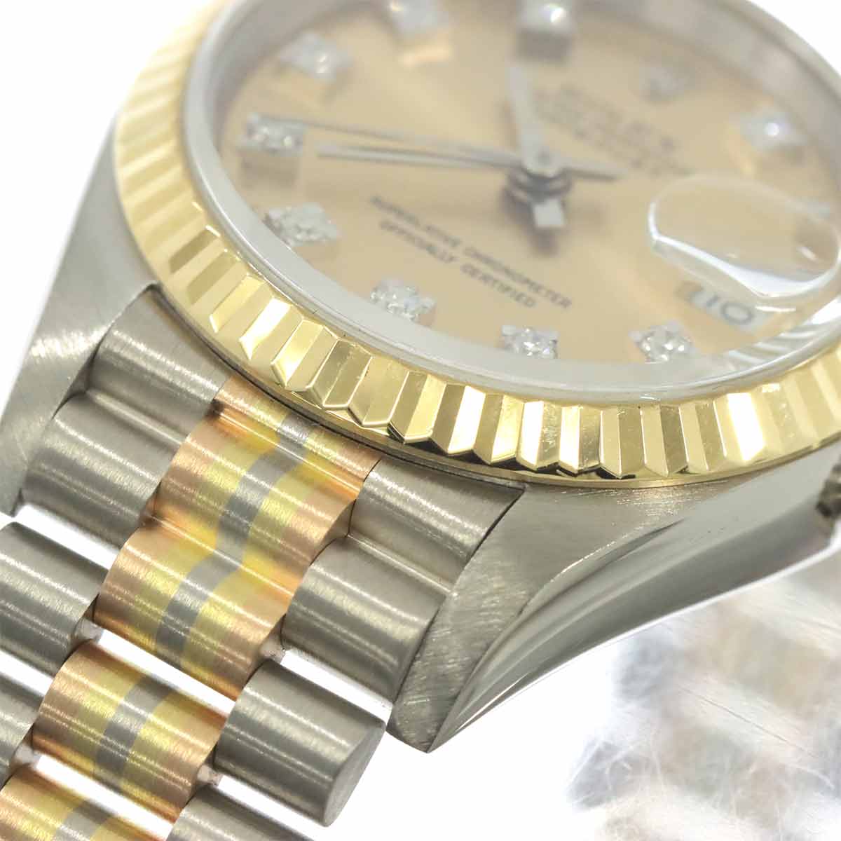 Datejust 69179G BIC Tridor 10P Diamond 750 WG YG PG Gold Dial