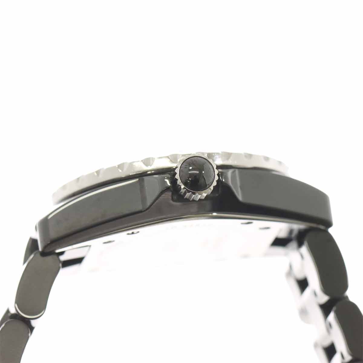 J12 H1625 12P Diamond Quartz Black Dial Ladies Watch