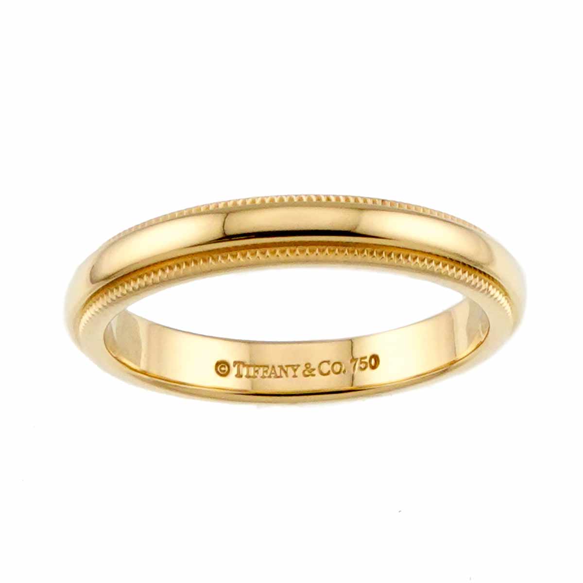Milgrain Band Ring 18K YG 750 Size5.75-6(US)