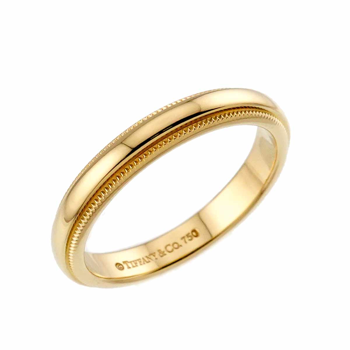 Milgrain Band Ring 18K YG 750 Size5.75-6(US)