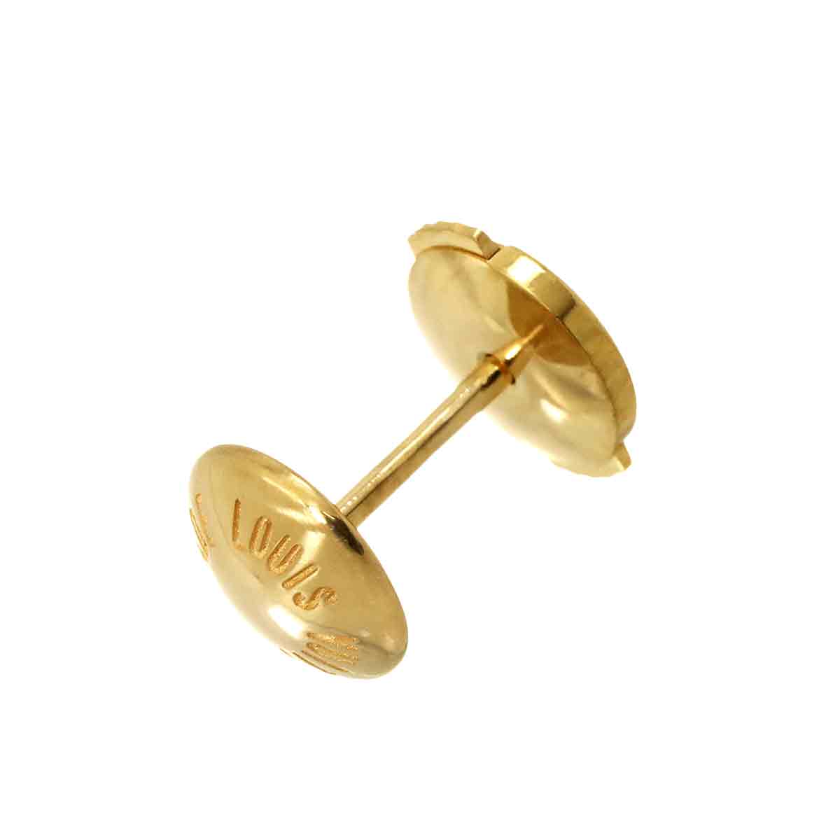 Earring Pierced 18K YG 750 One Piece only