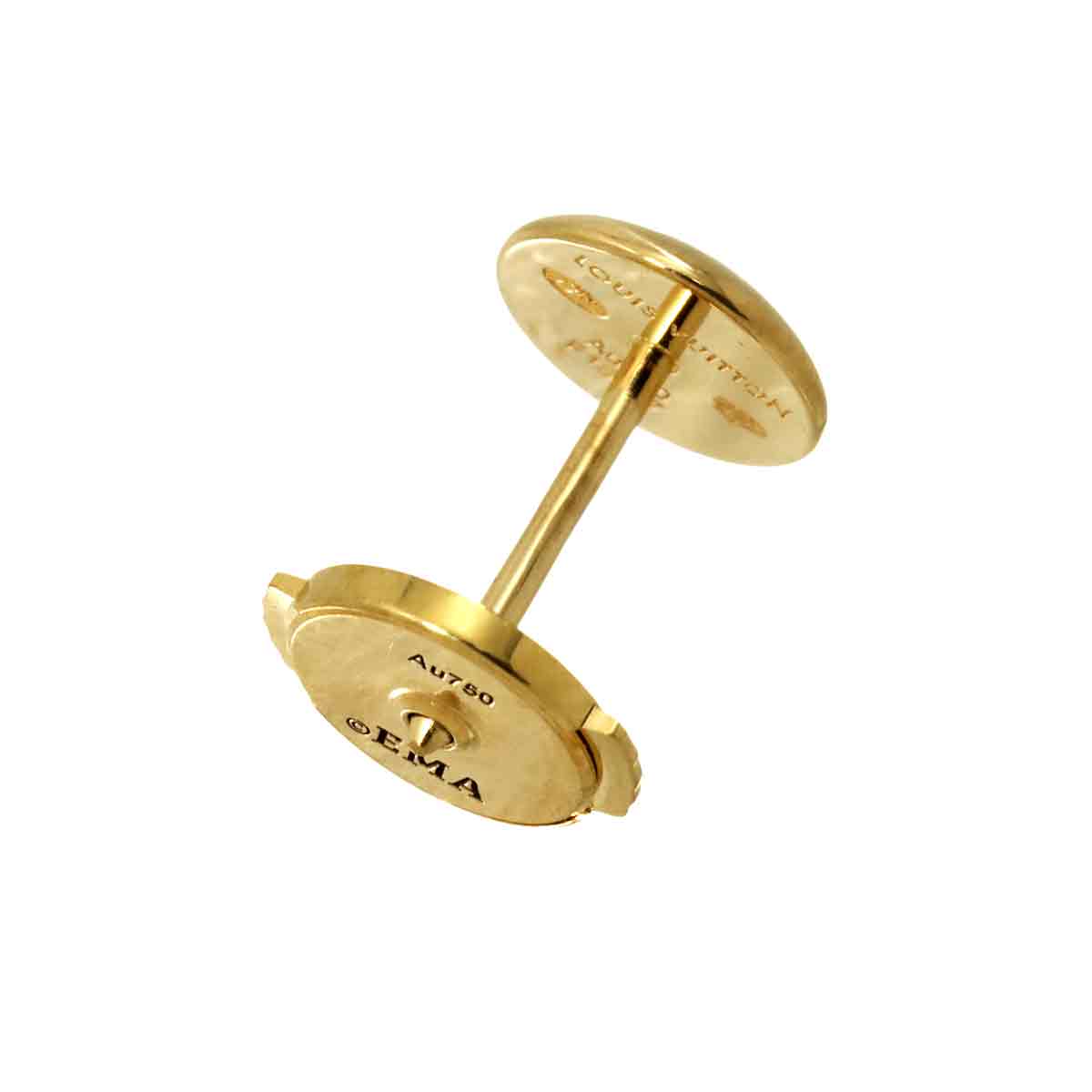 Earring Pierced 18K YG 750 One Piece only