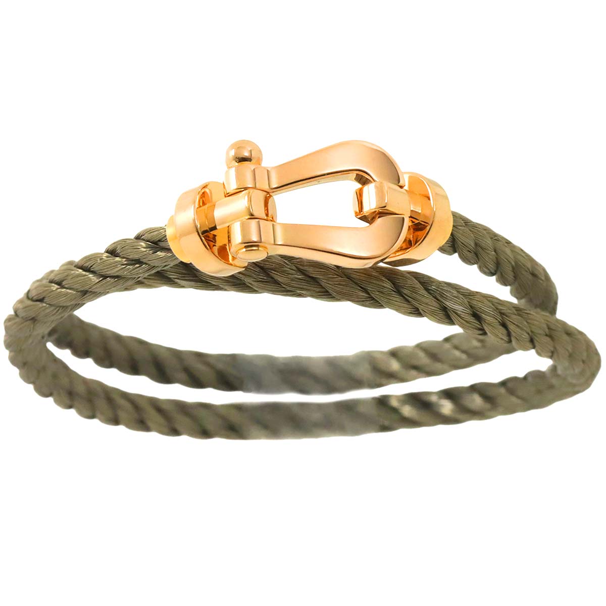 Force 10 Bracelet LM 18K Pink Gold 750 Steel size16