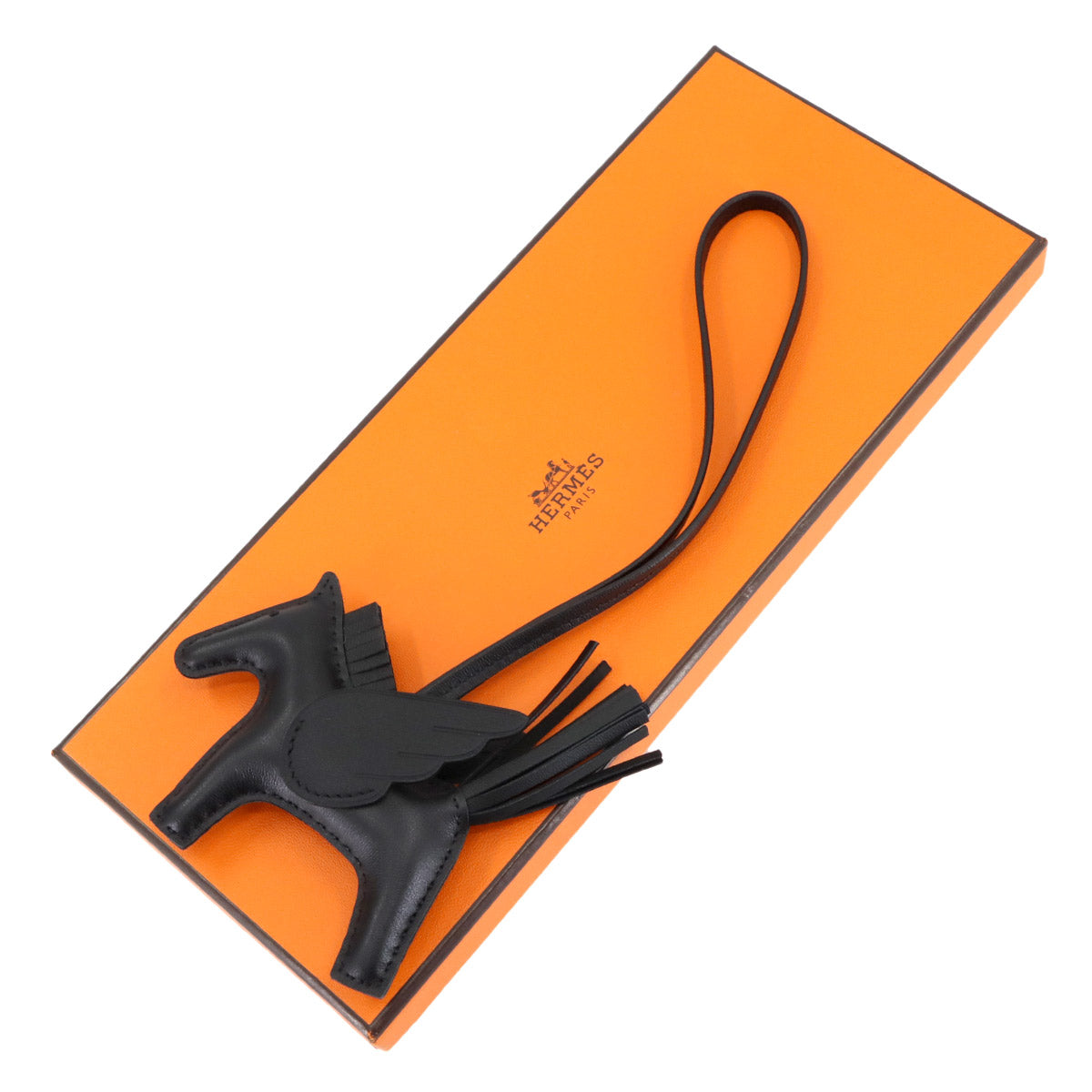 Rodeo Pegasus PM Bag Charm Agneau Milo So Black