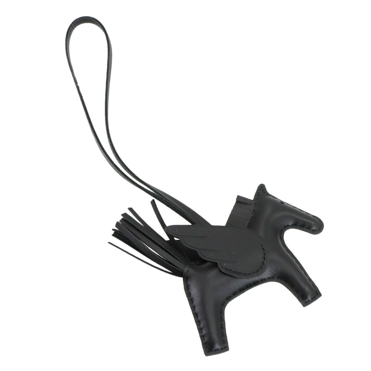 Rodeo Pegasus PM Bag Charm Agneau Milo So Black