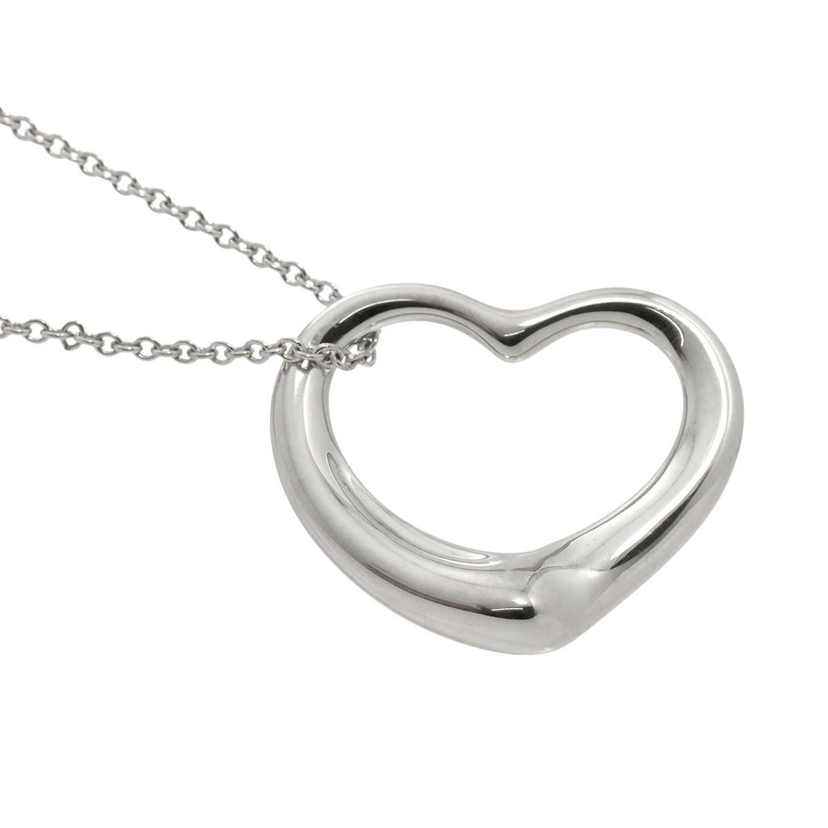 Open Heart Necklace Silver 925