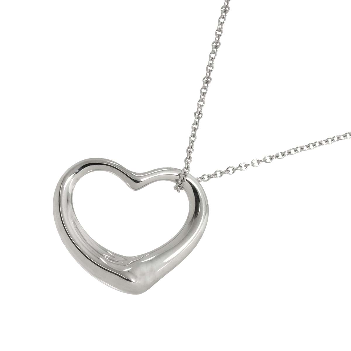 Open Heart Necklace Silver 925
