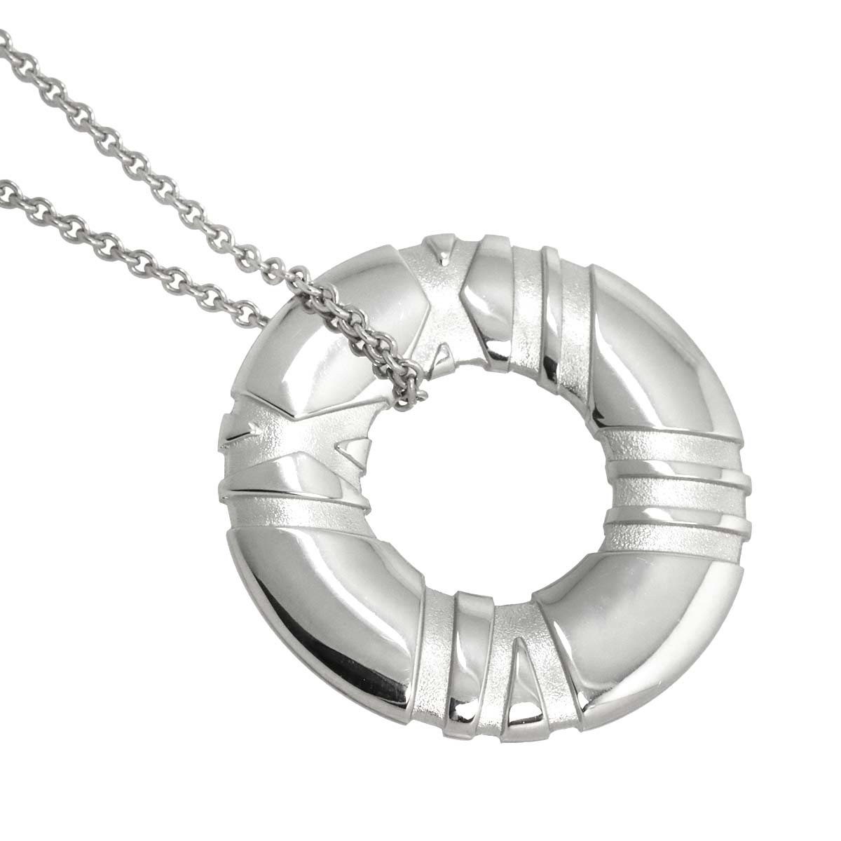 Atlas Circle Necklace SV 925 Silver