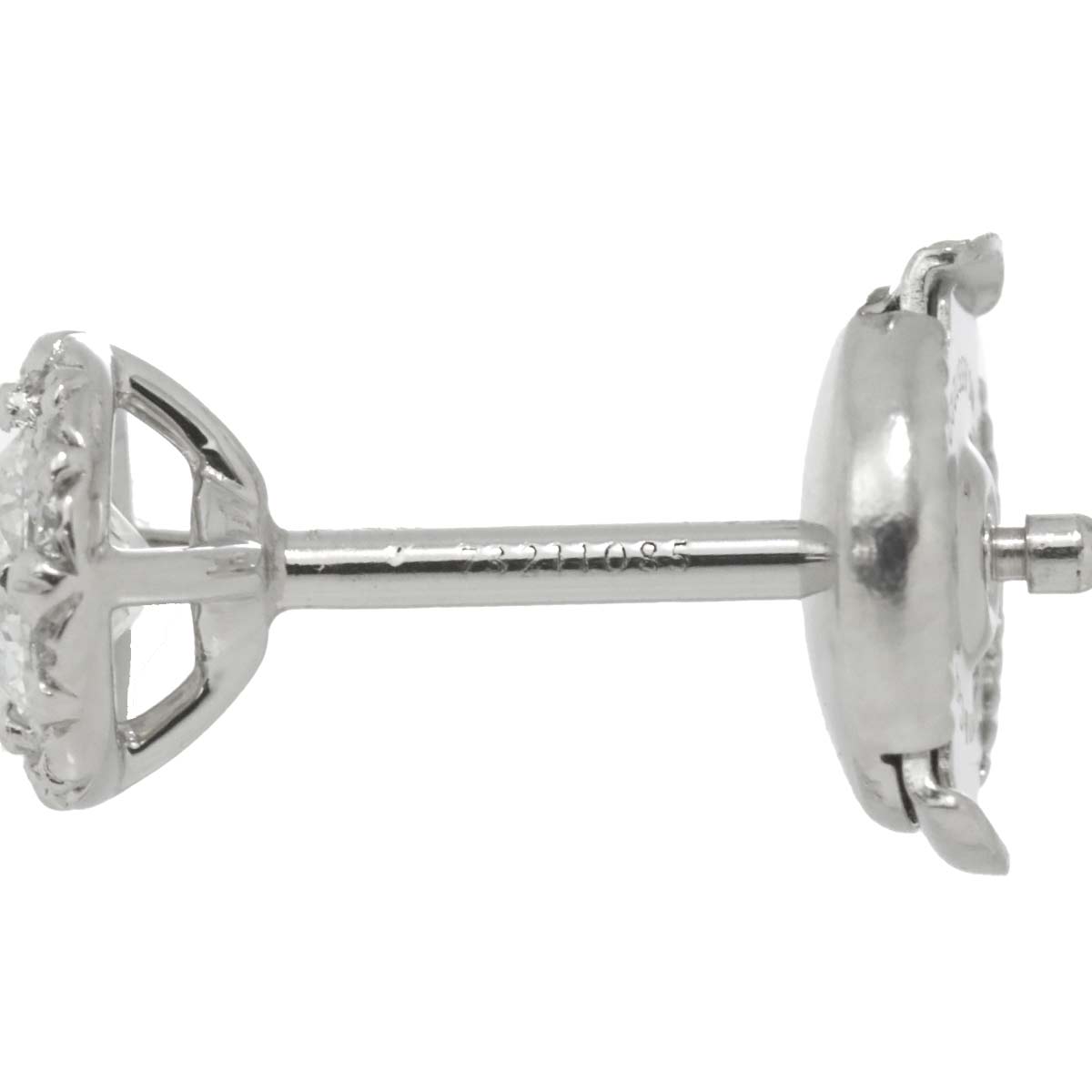 Solest Diamond 0.22ctx2 G/VVS2/3EX Earrings Pierced Pt