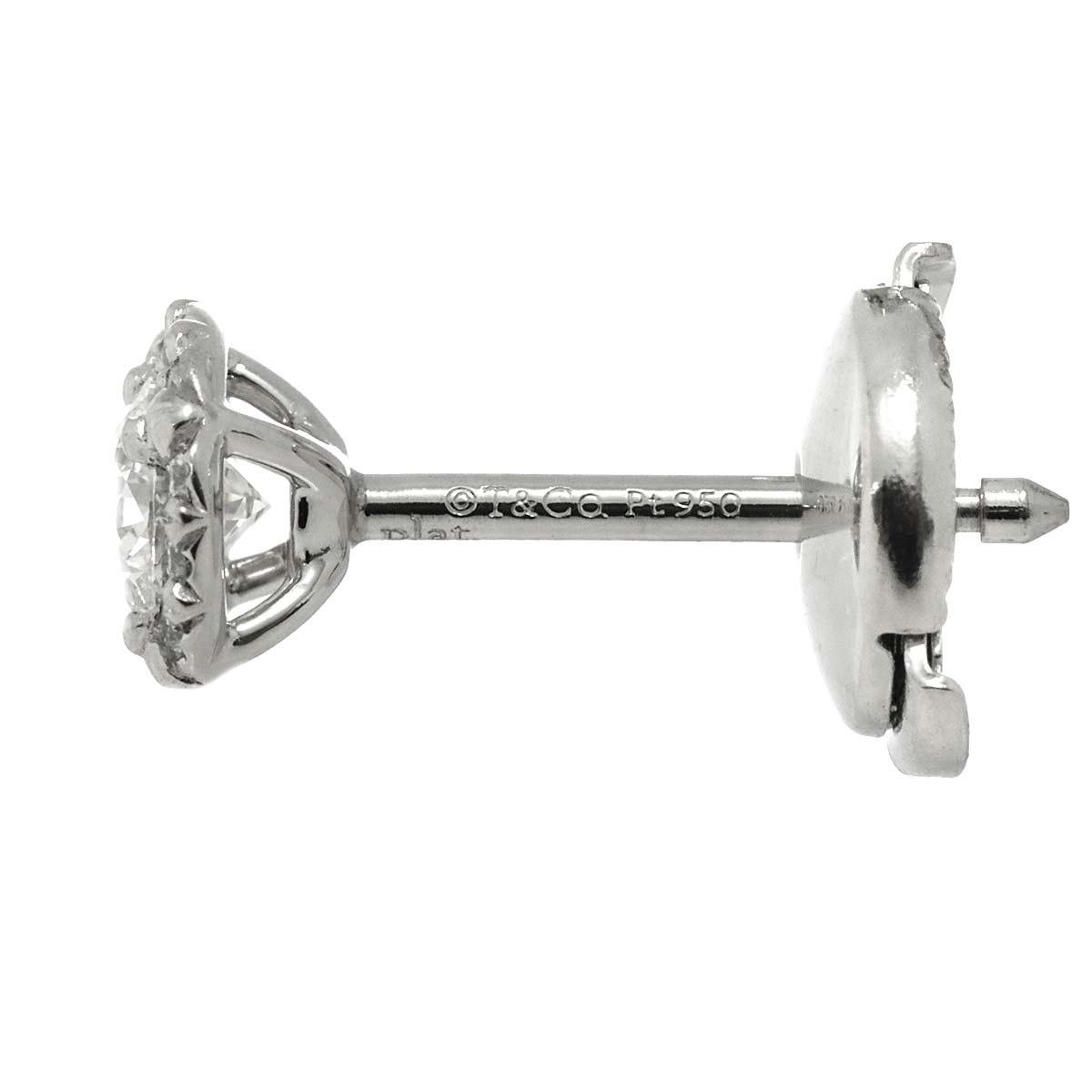 Solest Diamond 0.22ctx2 G/VVS2/3EX Earrings Pierced Pt