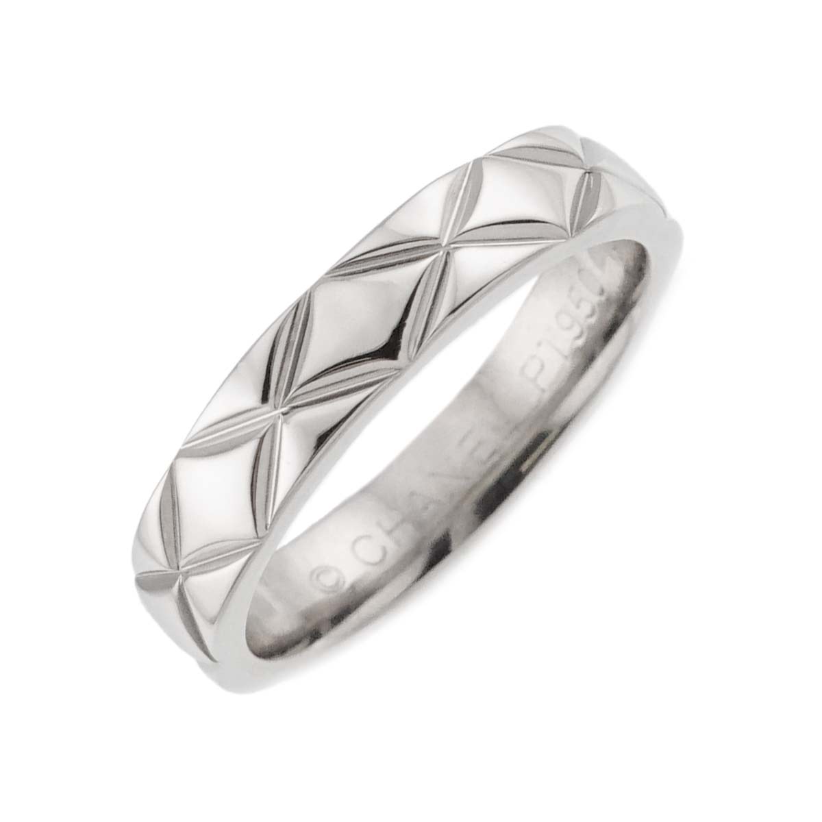 Matelasse Ring Pt Platinum size47 4(US)