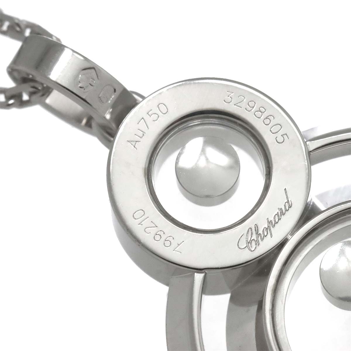 Happy Diamond Bubble Necklace 18K WG 750