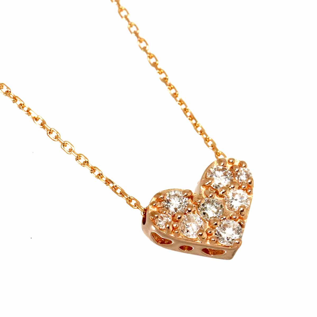 Diamond 0.20ct Necklace 18K PG 750